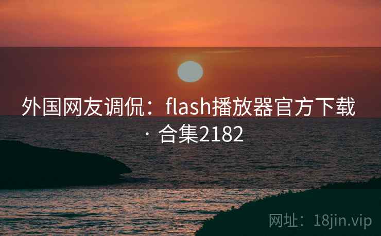 外国网友调侃：flash播放器官方下载 · 合集2182